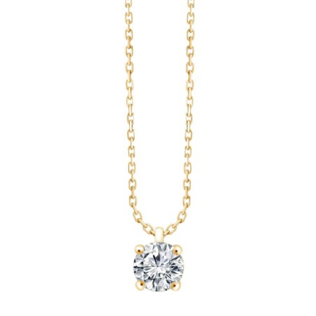 Collier Femme EÏKO OR 750/1000 Jaune et Diamant de Synthèse LCN30723D