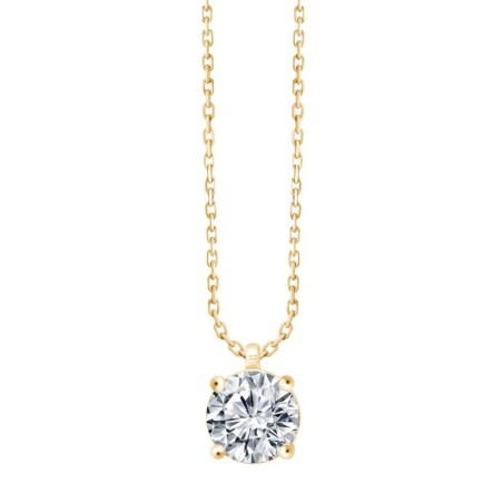 Collier Femme EÏKO OR 750/1000 Jaune et Diamant de Synthèse LCN30725D