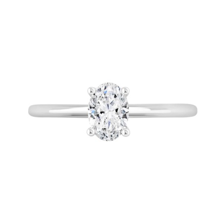 Bague femme solitaire eïko or 750/1000 blanc et diamant de synthèse lcr101699dw – solitaires femme