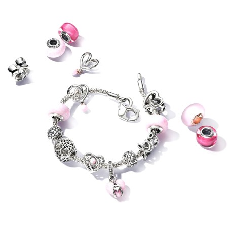 Charm pandora cœur ruban bimatière 783242c01 – charms