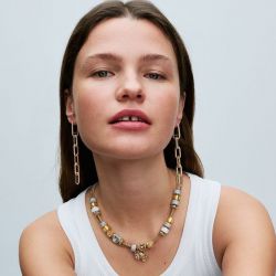 Mini charm pandora en verre de murano doré 793353c00 - charms - edora - 4