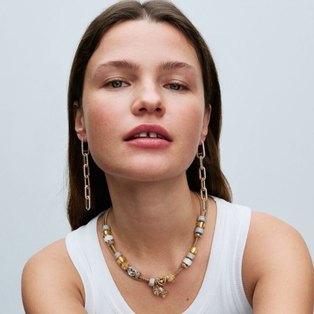 Mini charm pandora en verre de murano doré 793353c00 – charms