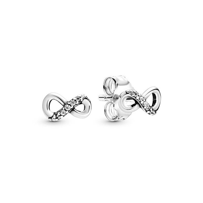Boucles d'oreilles femme puces pandora argent 925/1000 infini scintillants 298820c01 - puces - edora