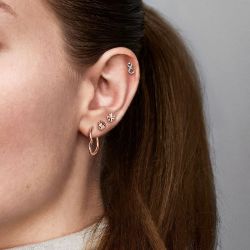 Boucles d'oreilles femme puces pandora argent 925/1000 infini scintillants 298820c01 - puces - edora - 1