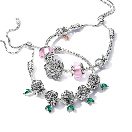 Charm pandora rose en fleur scintillante 793201c01
 – charms