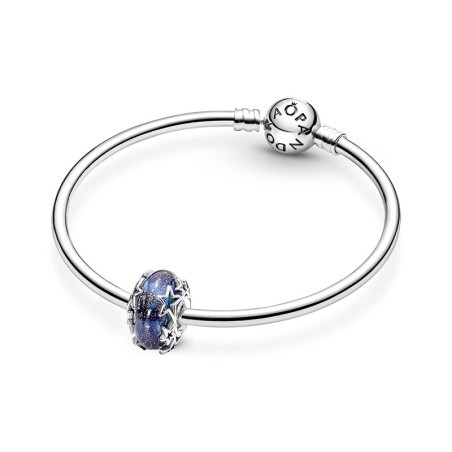 Charm pandora en verre de murano bleu galaxie &amp; étoile 790015c00
 – charms