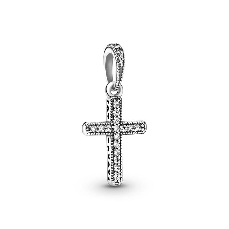 Pendentif femme pandora argent 925/1000 croix scintillante 397571cz
 - medailles - edora