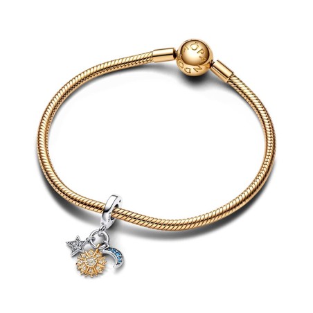 Charm pandora pendant triple céleste bimatière 762676c01 – charms
