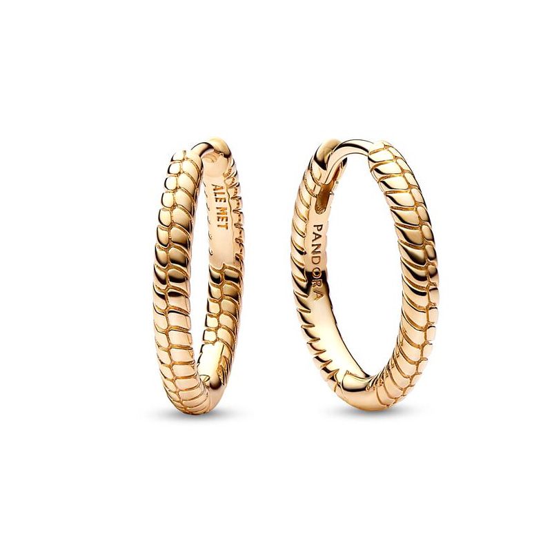 Boucles d'oreilles femme créoles à charms pandora moments dorées à l'or 585/1000e 262728c00 - boucles-d-oreilles-femme - edora