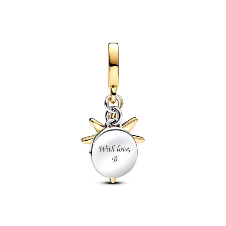 Charm pandora pendant étoile polaire gravable diamant de synthèse 763588c01 – charms