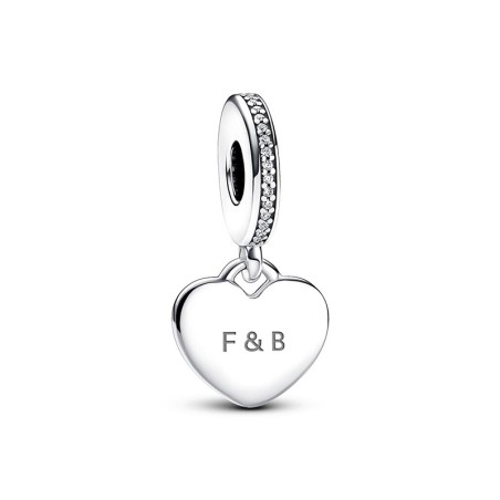 Charm pandora pendant plaque cœur gravable 798761c01 – charms