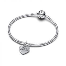 Charm pandora pendant cœur d'amour gravable 793604c01
 - charms - edora - 3