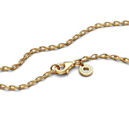 Collier femme chaîne pandora 925/1000 doré maille infini 363052c00-50 – colliers femme