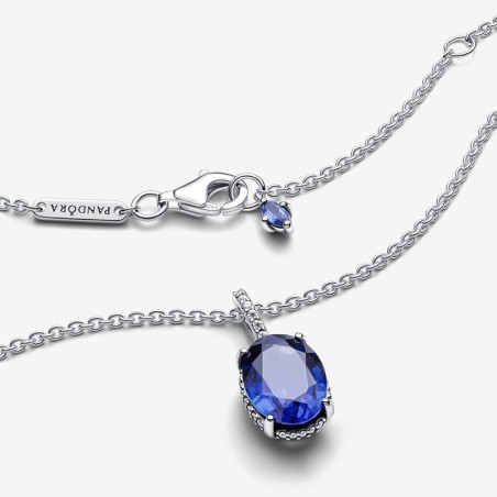 Collier femme pandora argent 925/1000 halo spectaculaire scintillant 390055c01-45 – colliers femme
