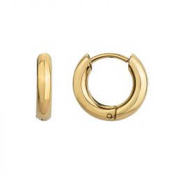 Boucles d'oreilles homme créoles phebus victorin acier doré 87-0051 - boucles-d-oreilles-homme - edora - 0