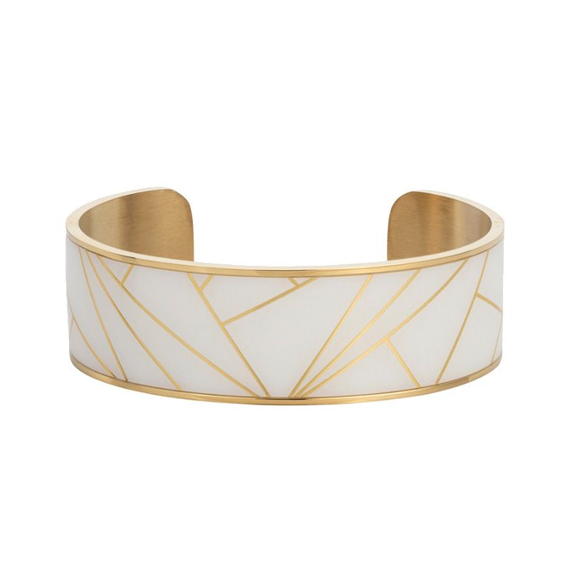 Bracelet femme bangle phebus acier doré 832-156.j - bracelets-femme - edora