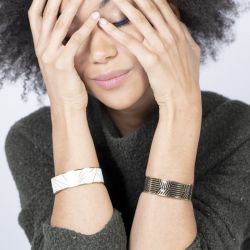 Bracelet femme bangle phebus acier doré 832-156.j - bracelets-femme - edora - 1