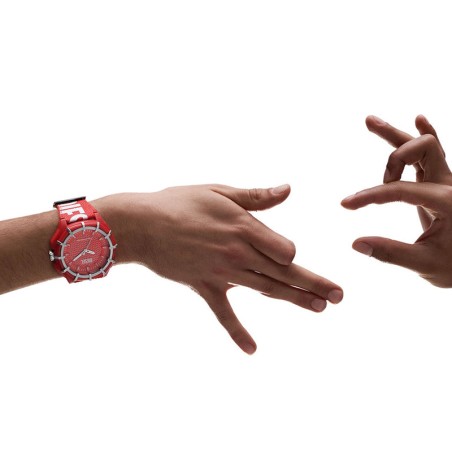 Montre homme diesel framed solar tissu rouge dz4621 – montres homme