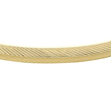 Bracelet femme jonc fossil harlow linear texture acier doré jf04234710 – bracelets femme