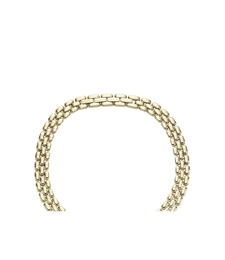 Collier femme chaine fossil arden watch links acier doré jf04783710 – colliers femme