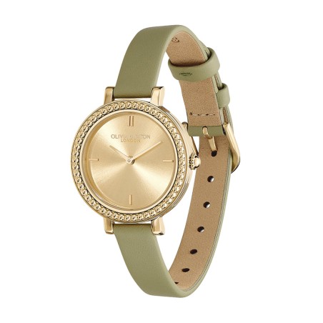 Montre femme olivia burton classic cuir vert sauge 24000164 – montres femme