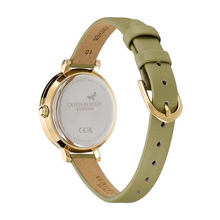Montre femme olivia burton classic cuir vert sauge 24000164 – montres femme