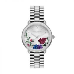 Montre femme olivia burton signature acier argenté  24000205 - montres-femme - edora - 0