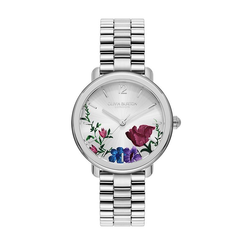 Montre femme olivia burton signature acier argenté  24000205 - montres-femme - edora