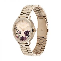 Montre femme olivia burton signature acier doré rose  24000207 - fete-des-meres - edora - 3