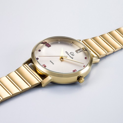 Montre Femme Analogique GO Acier Doré 695530