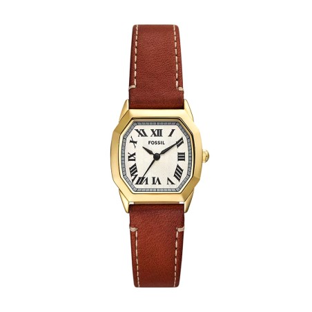 Montre fossil femme: montre fossil femme bracelet cuir & acier - montres-femme - edora - 1