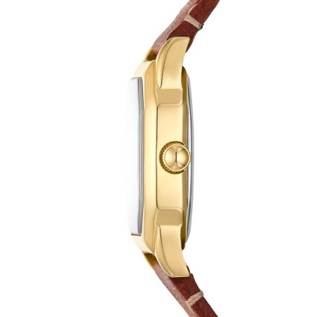 Montre femme fossil harlow à trois aiguilles en cuir marron es5364 – montres femme