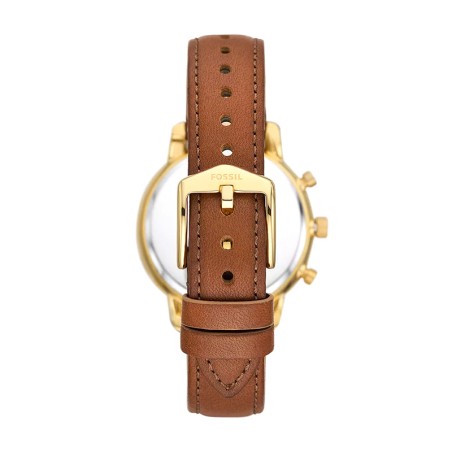 Montre femme chronographe fossil neutr en cuir brun es5278 – montres femme