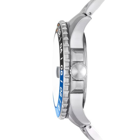 Montre homme fossil blue gmt en acier inoxydable fs5991 – montres homme