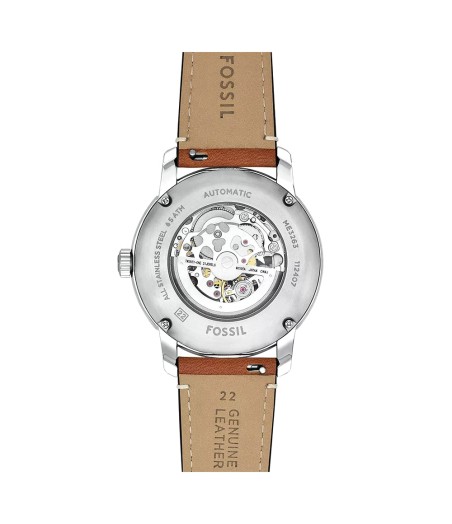 Montre homme fossil heritage automatique en cuir marron me3263 – montres homme