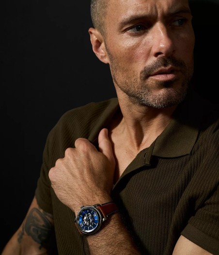 Montre homme fossil heritage automatique en cuir marron me3263 – montres homme