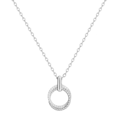 Collier Femme EDORA ARGENT 925/1000 et Spinelle Bleue 70700804