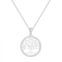 Collier Femme EDORA ARGENT 925/1000 Arbre de Vie et Oxydes 70700851
