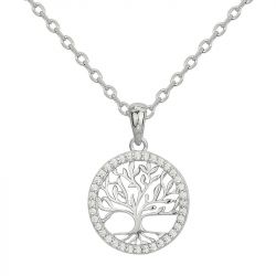 Collier Femme EDORA ARGENT 925/1000 Arbre de vie et Oxydes 70700940