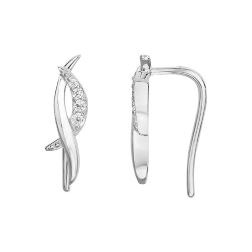 Boucles d'Oreilles Femme PendantesEDORA ARGENT 925/1000 et Oxydes 70400558