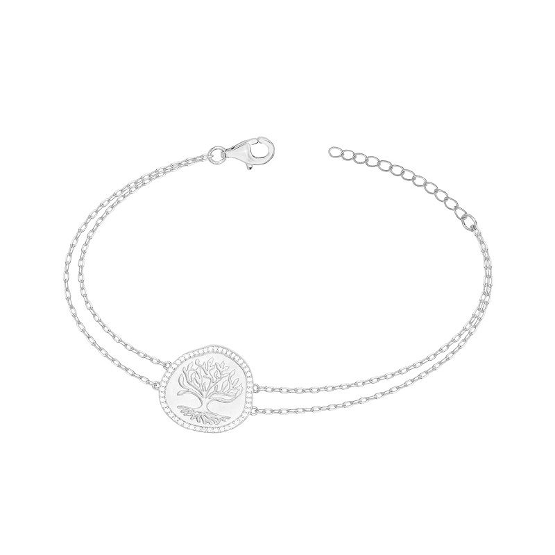 Bracelet femme edora argent 925/1000 arbre de vie et oxydes 70300431 - bracelets-femme - edora