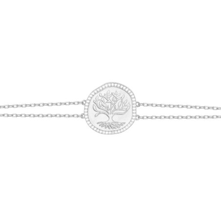 Bracelet femme edora argent 925/1000 arbre de vie et oxydes 70300431 – bracelets femme