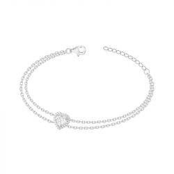 Bracelet femme edora argent 925/1000 cœur et oxydes 70300406 - fete-des-meres - edora - 0