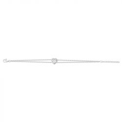 Bracelet femme edora argent 925/1000 cœur et oxydes 70300406 - fete-des-meres - edora - 1
