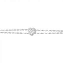 Bracelet femme edora argent 925/1000 cœur et oxydes 70300406 - fete-des-meres - edora - 2