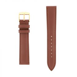 Bracelet cuir vachette satinée miam118/16mm vison couture t/t doublure vachette nubuck - bracelets - edora - 0