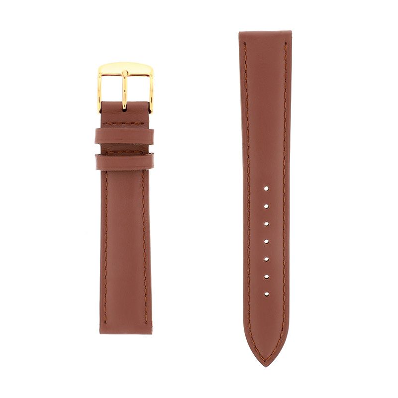 Bracelet cuir vachette satinée miam118/16mm vison couture t/t doublure vachette nubuck - bracelets - edora