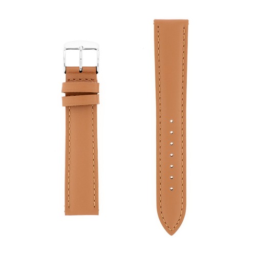 Bracelet Cuir Vachette satinée MIAM118/16mm Cognac Couture T/T Doublure Vachette nubuck