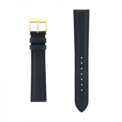 Bracelet cuir agneau screen 18/16mm marine couture t/t doublure vachette nubuck - bracelets - edora - 0