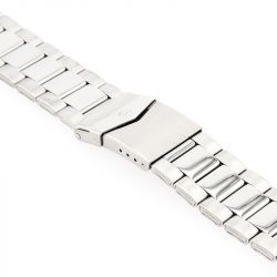 Bracelet extensible poli shelter 18mm acier anses télescopiques 18/21 mm - bracelets - edora - 1